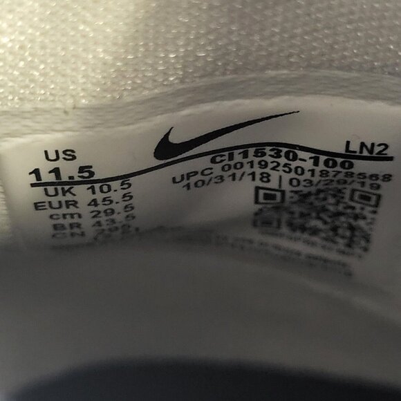 Nike Alpha Menace Elite 2 DT  Flyknit White Football Cleats CI1530-100  Sz 11.5 main image 3